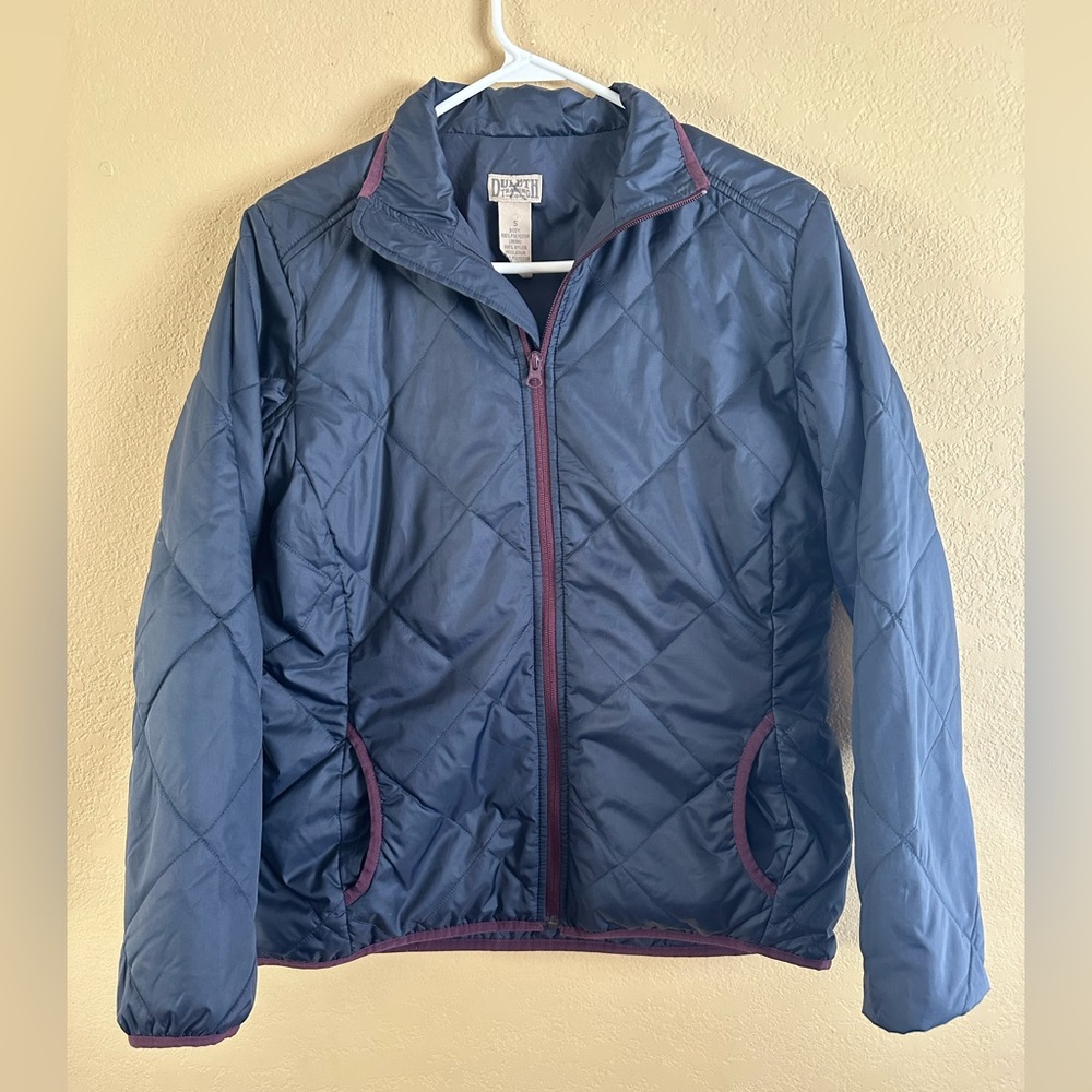 Duluth Trading Co Womens Quilted Puffer Jacket Poly Fill Size S